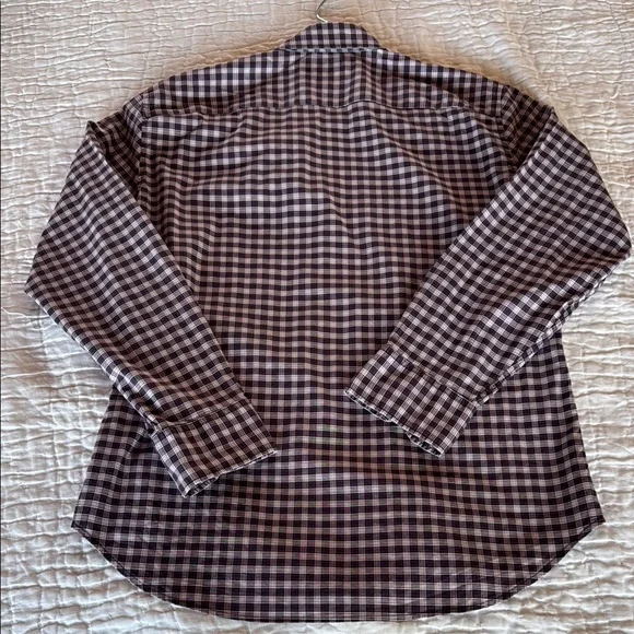 Bonobos Res and White Checkered Casual Button Down Shirt - Picture 3 of 3